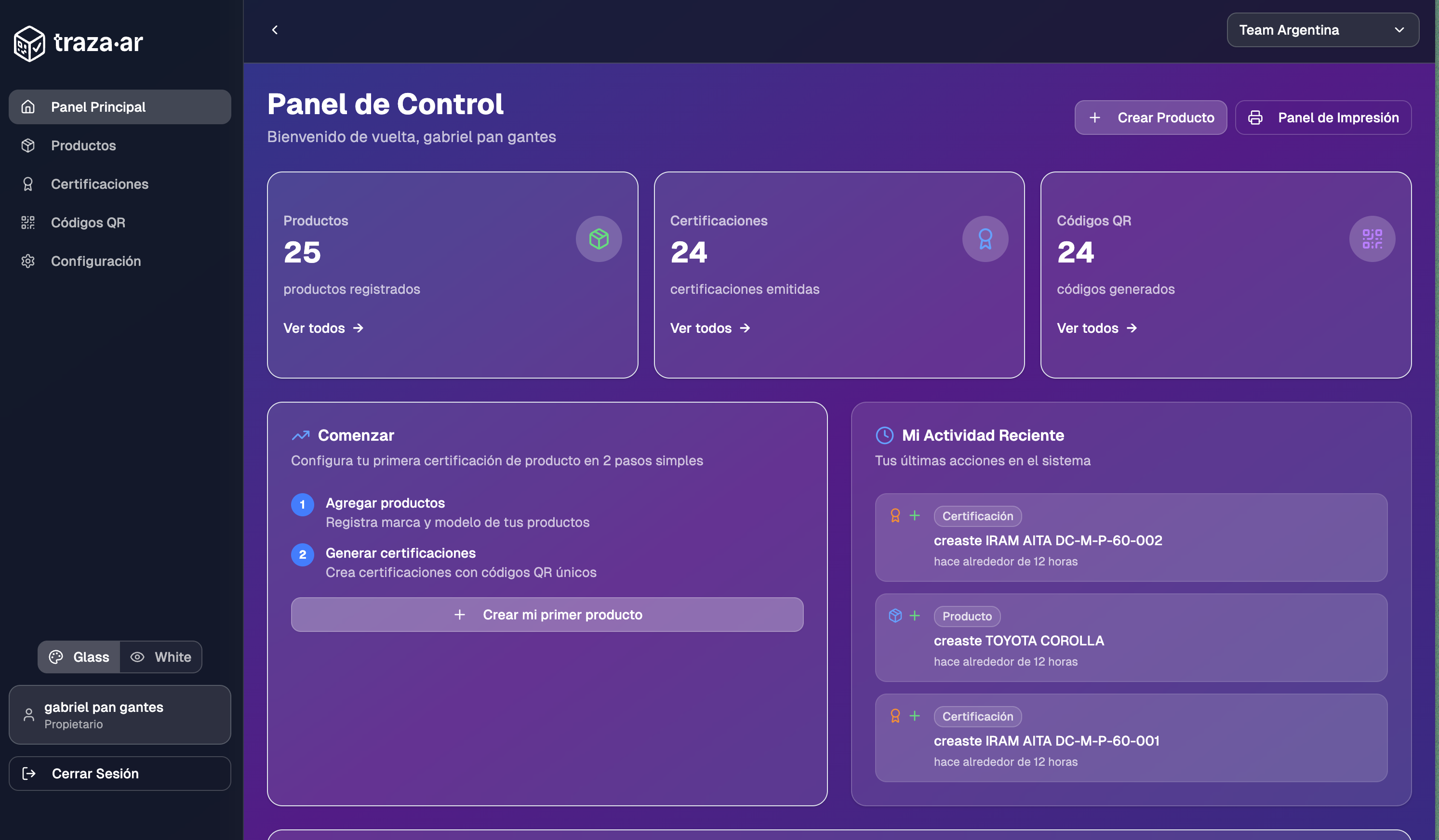 Sistema de importación de productos