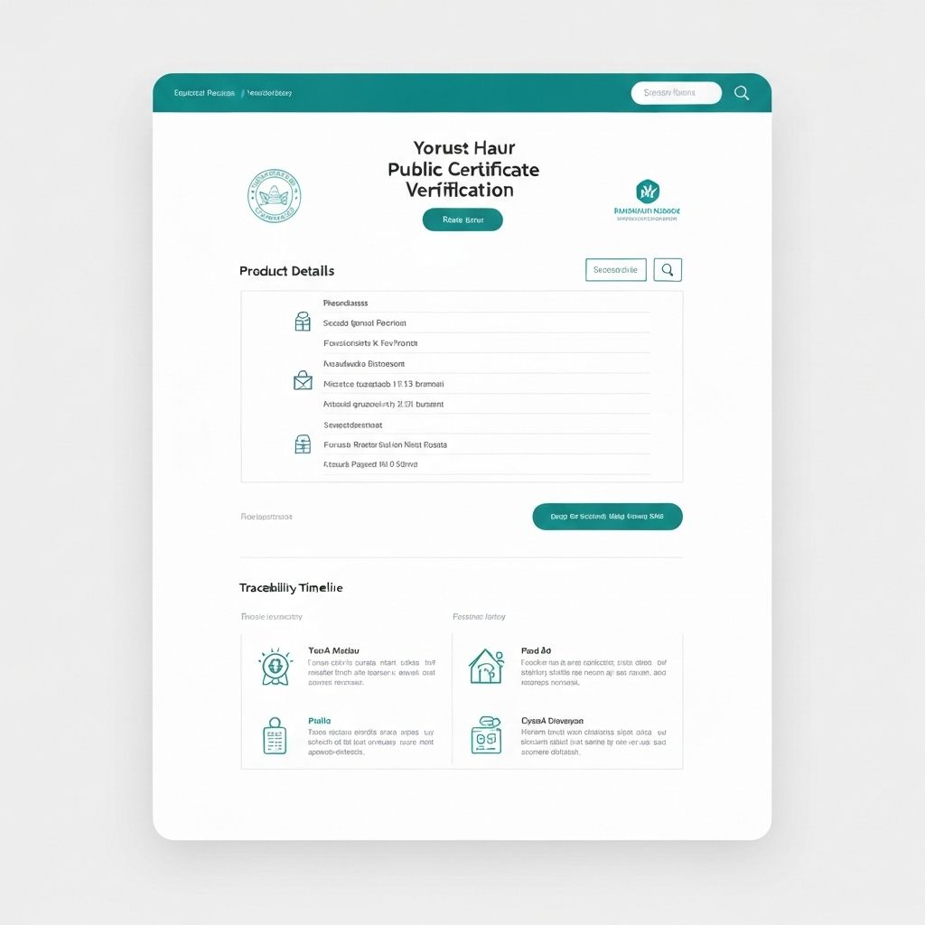 Página pública de verificación de certificados
